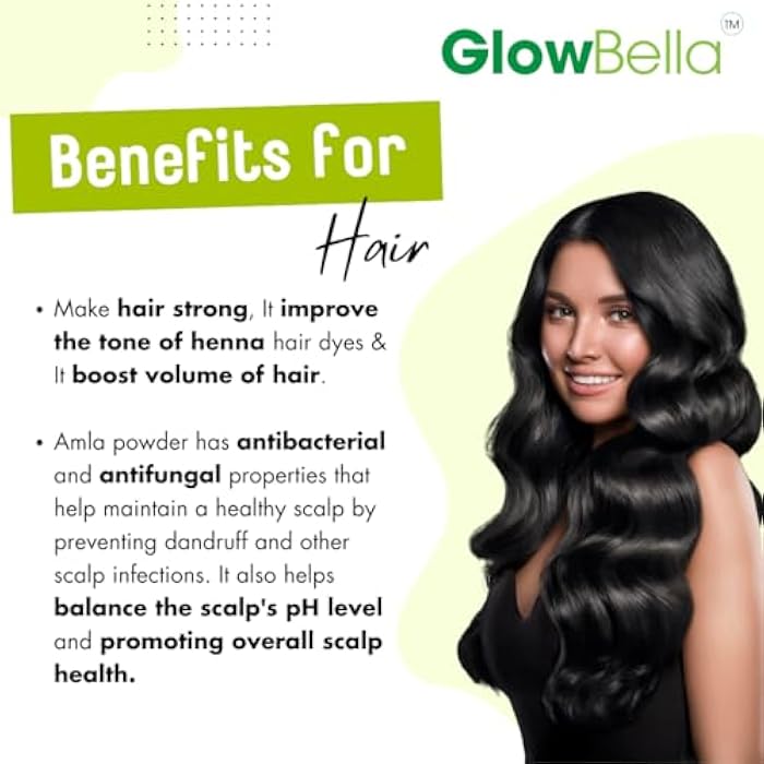 Glow Bella Organic Amla Powder For Hair Growth| Ideal For Hair, Skin| - 100 Gram - Image 5